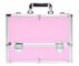 Tragbarer rosa kosmetischer Fall-Aluminiumrahmen ABS Schönheits-Fall mit Schultergurt